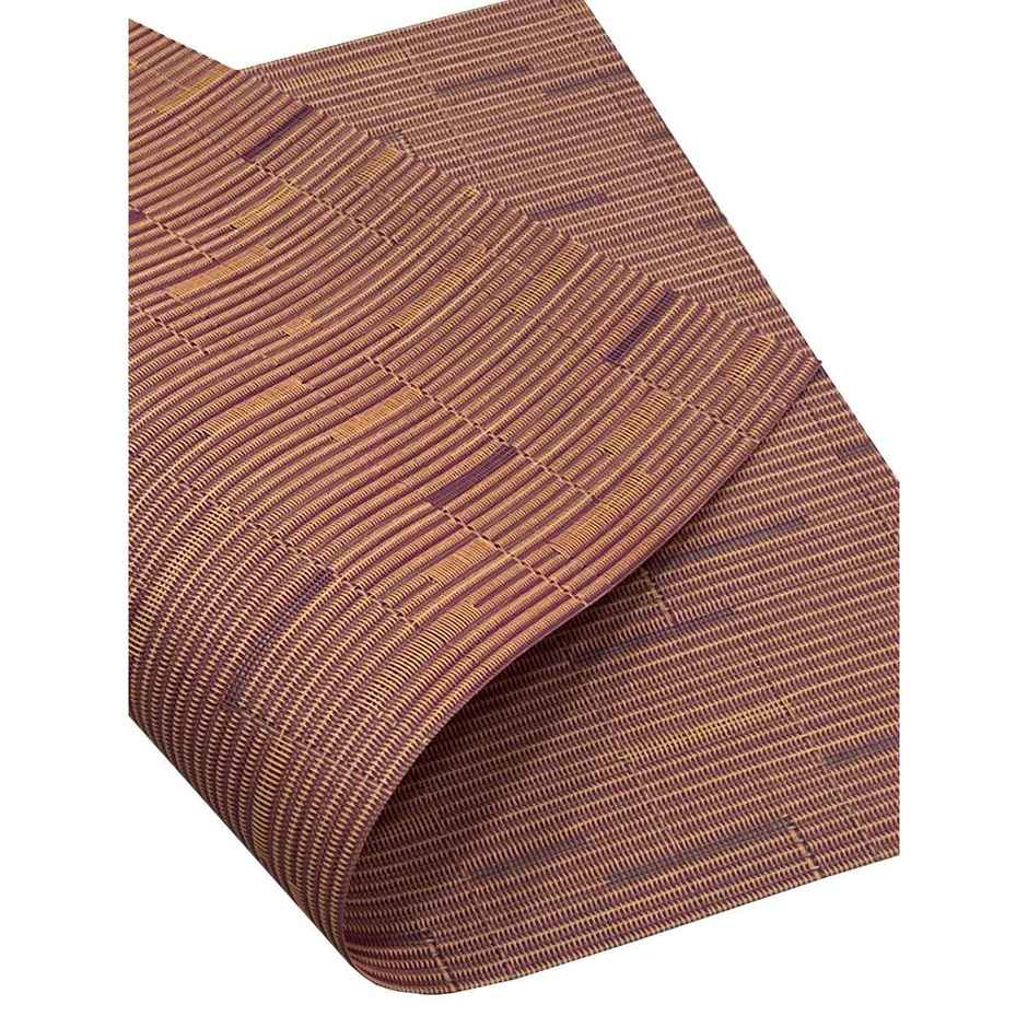 Bianca Premium Woven PVC Placemat for Dining Table | 12 x 18 | 6 pcs | Alpine Rust