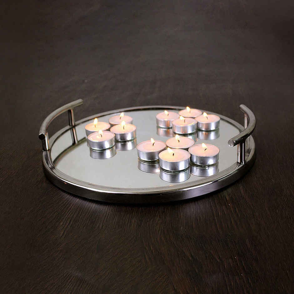 White Wax Unscented Tea Light Candles | Set of 100 | T Light Candles | eCraftIndia