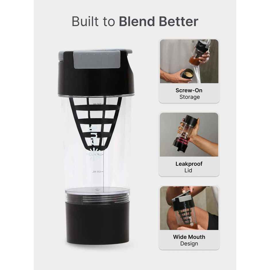 Cultfit Cyclon Shaker Unisex | Black Grey