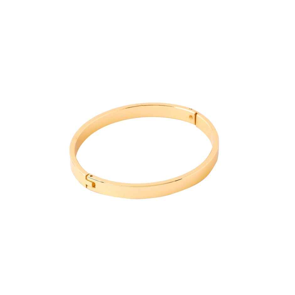 NVR Men's Gold Kada Bracelet | NVR2103