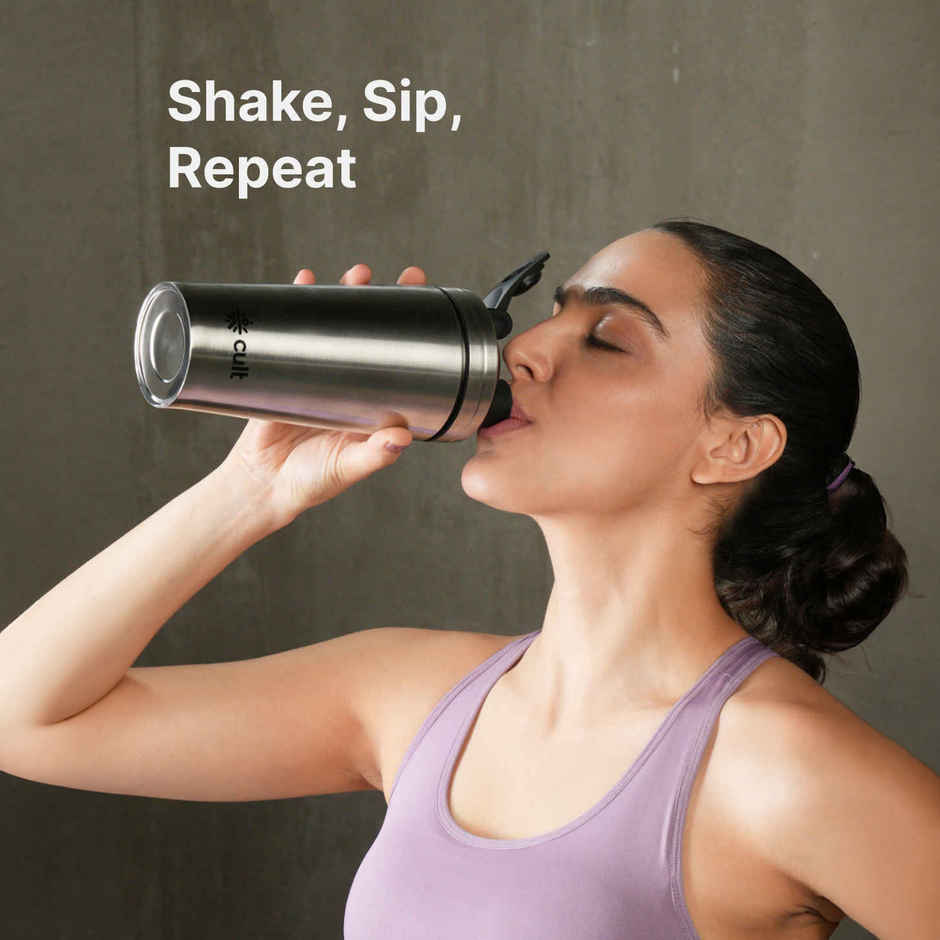 Cultfit Steel Shaker | Silver