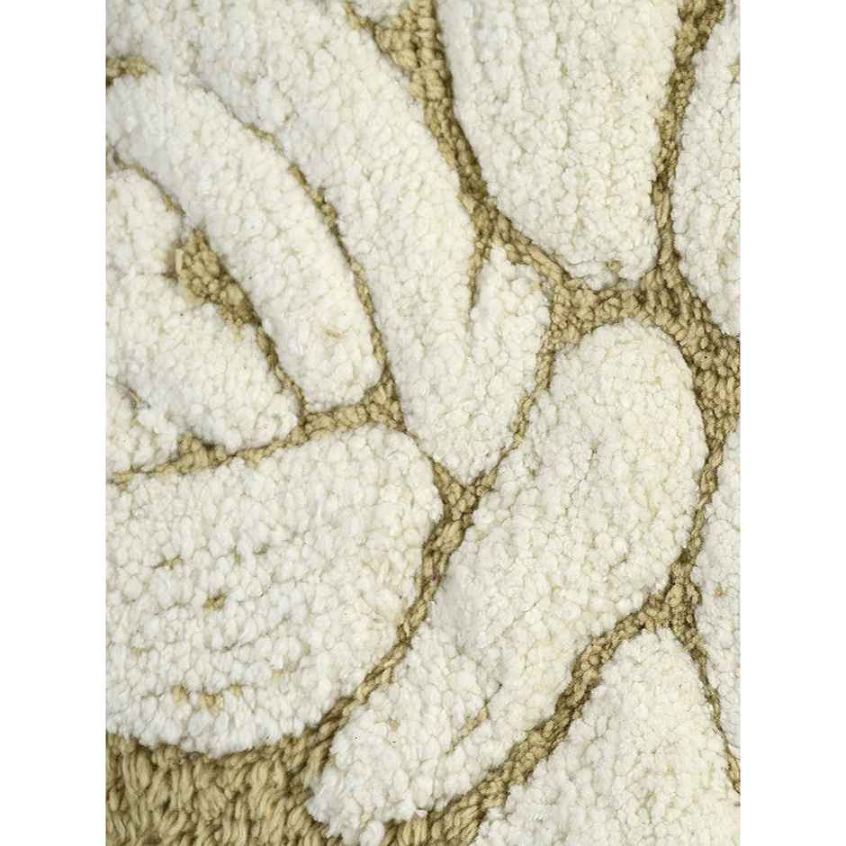 Saral Home Rosa Microfiber Anti-Slip Bath Mat | Beige | 50 x 80 cm
