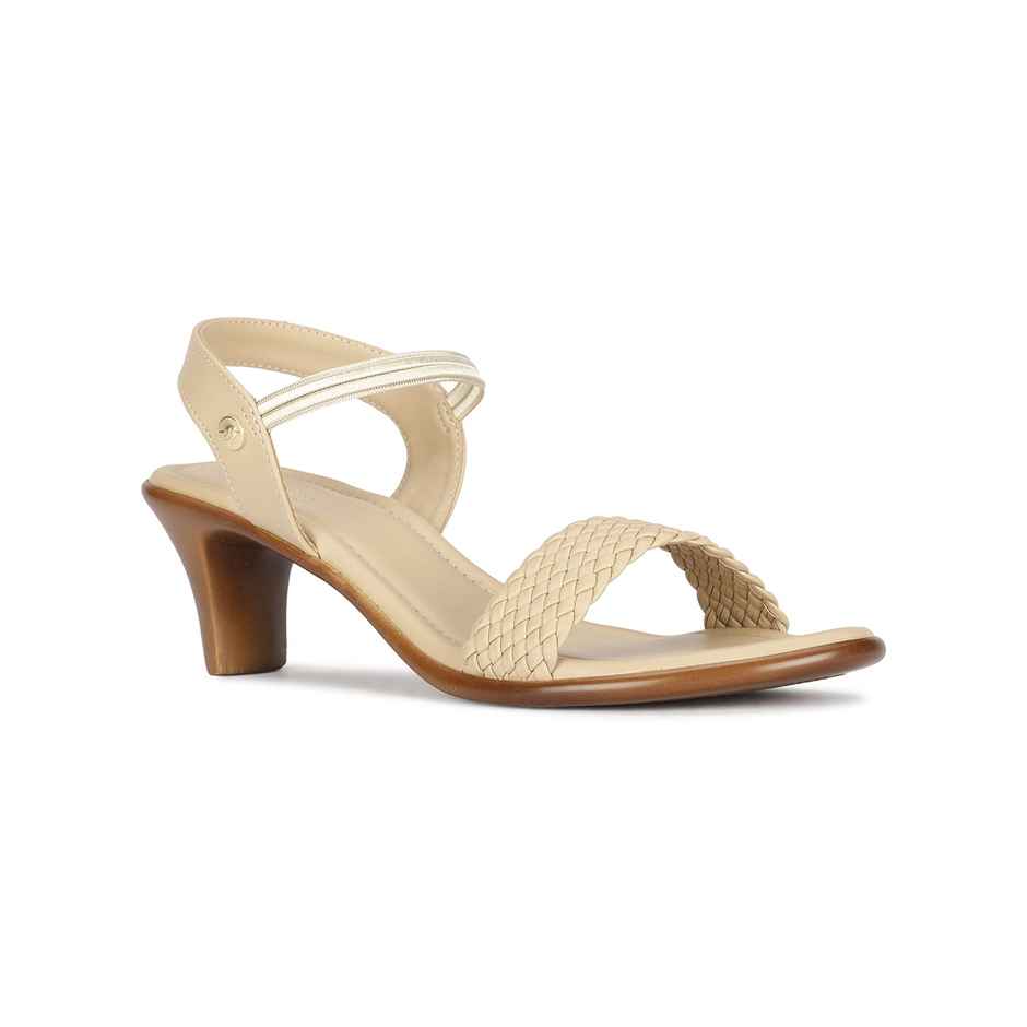 Bata Cone Heel Beige Sandal For Women - 6