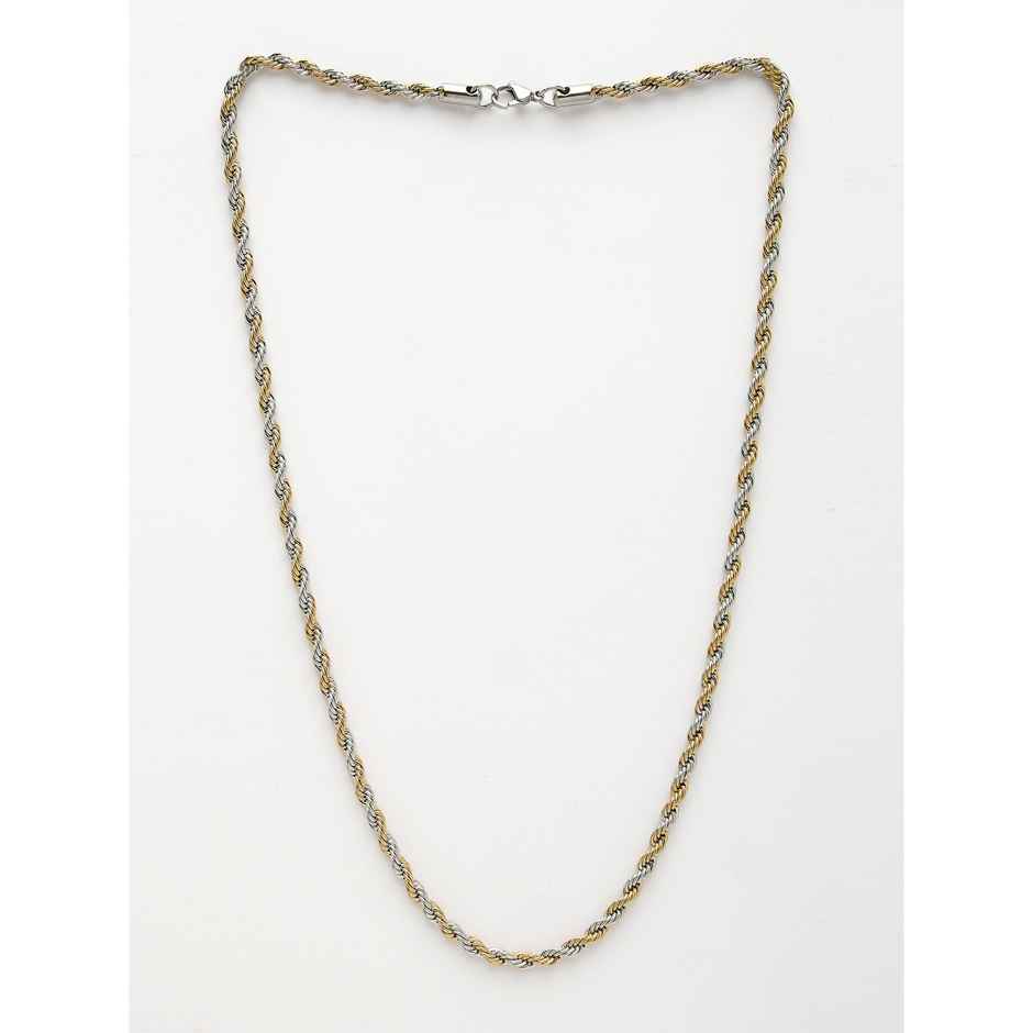 NVR Men's Rhodium-plated Stainless Steel Chain | NVR2565