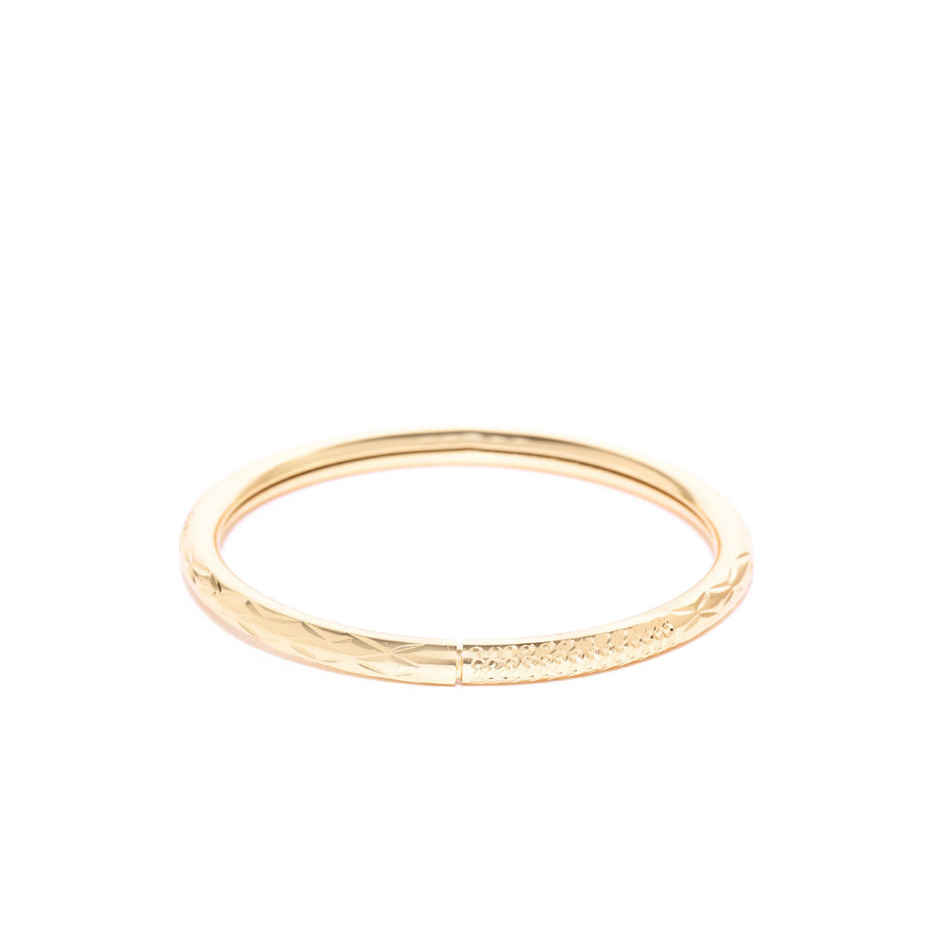 Priyaasi Gold-Plated Circular Shape Openable Kada Bracelet