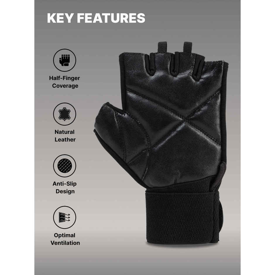 Cult Gym Gloves| All Black - L