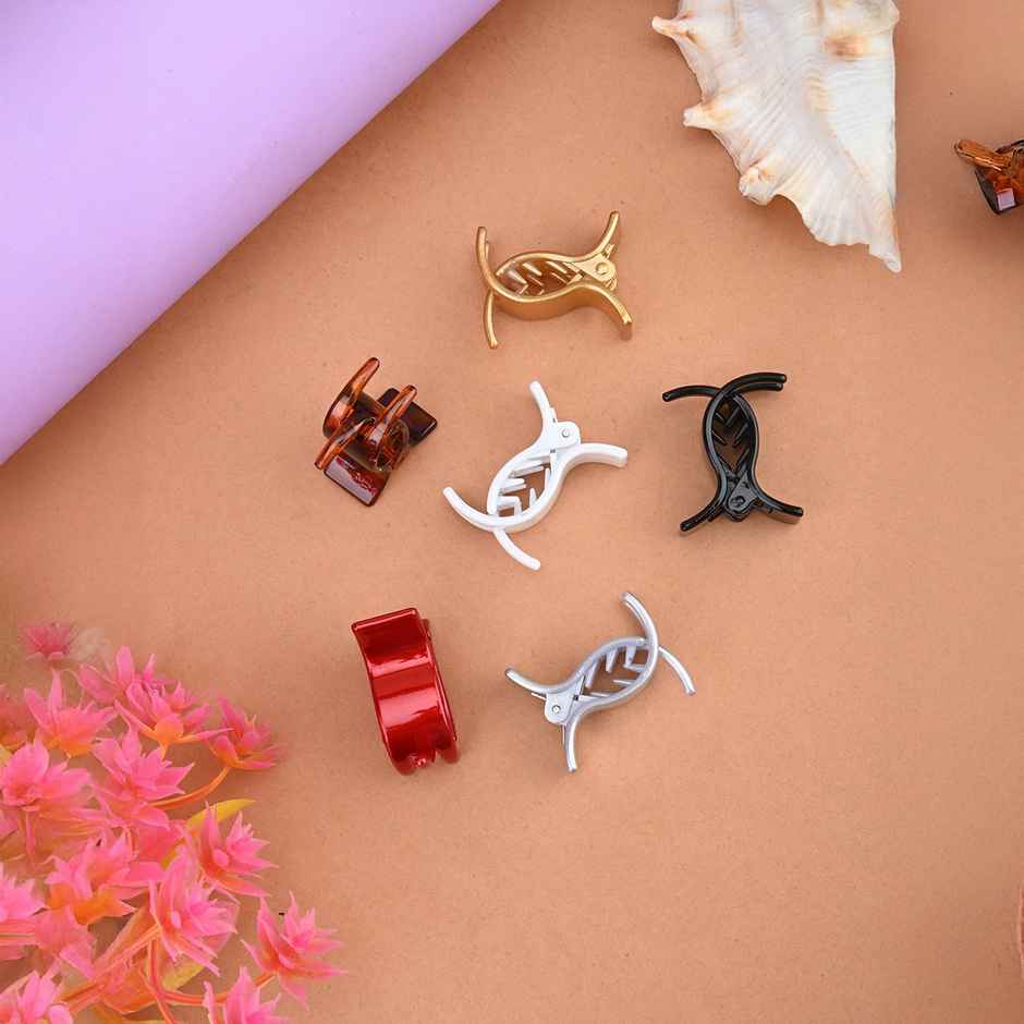 Buckleup Womens Hair Clip Set Of 6 Buhrac 270