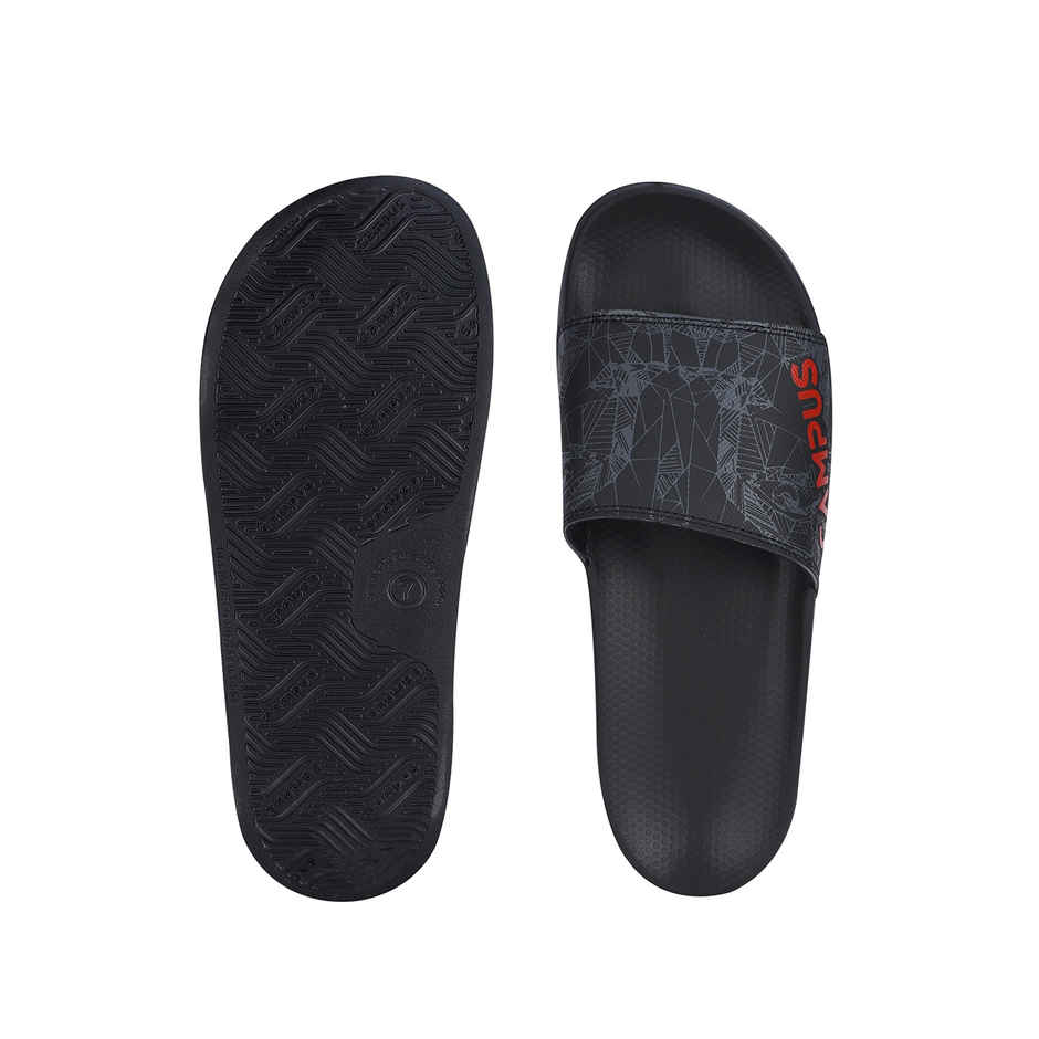 Campus Men's Slides | SL-437 | Black - UK 6