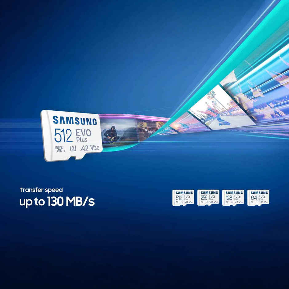 Samsung Evo Plus 128Gb Microsdxc Uhs-Iu3 130Mb/S Fullhd&4Kuhd Memorycard With Adapter