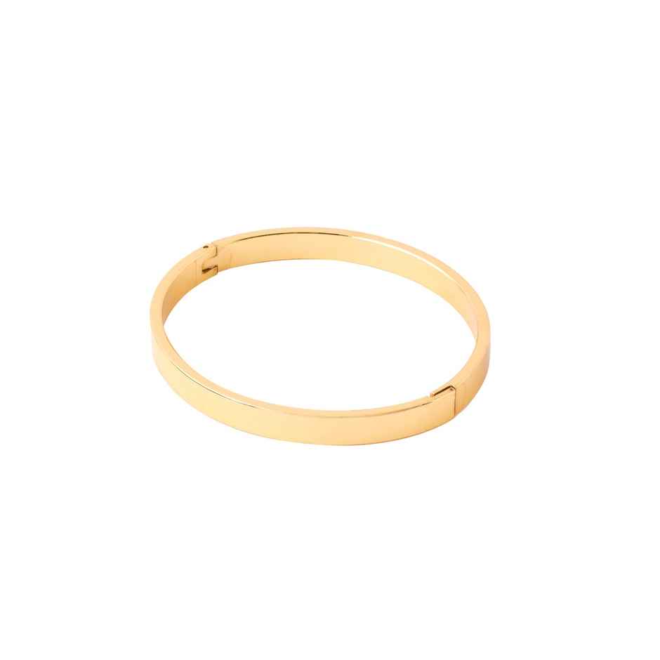 NVR Men's Gold Kada Bracelet | NVR2103