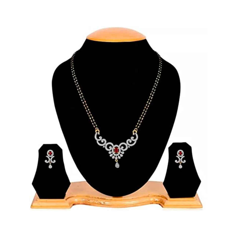 YouBella Latest Traditional Jewellery Gold Plated Mangalsutra for Women (YBMS - 10080A)