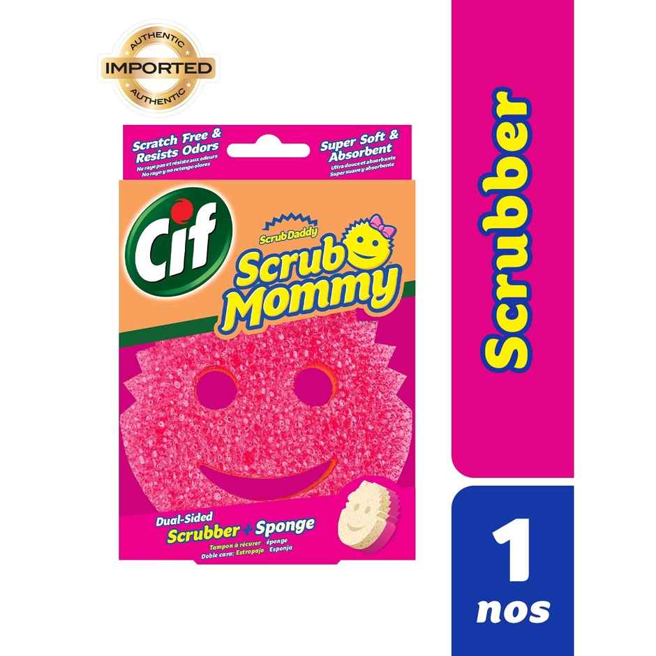 Cif Scrub Mommy Dual-Sided Multipurpose Cleaning Sponge & Scrub Pad