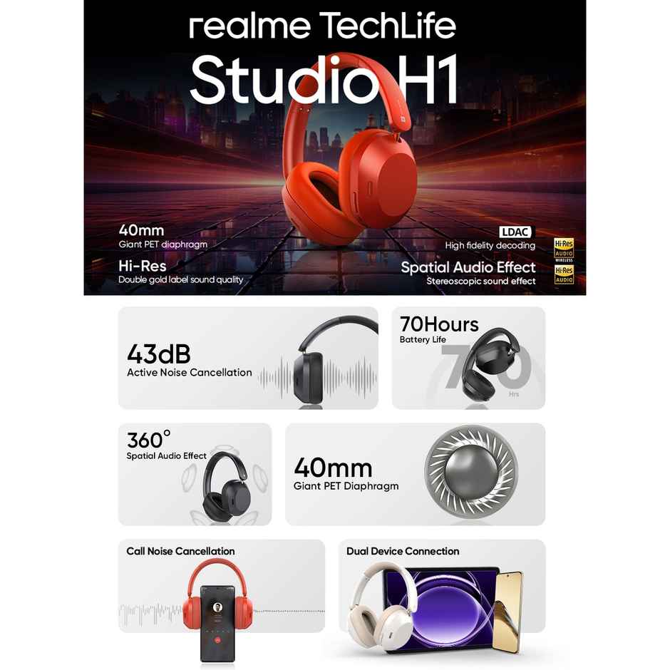 Realme Techlife Studio H1 Black