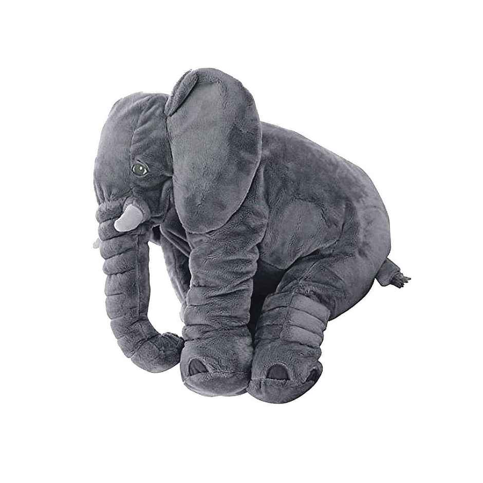 DearJoy Elephant Shaped Baby Pillow - Grey | Soft & Cuddly