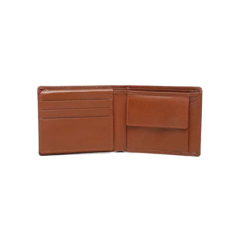Teakwood Men's Solid Genuine Leather Wallet | Brown - One Size