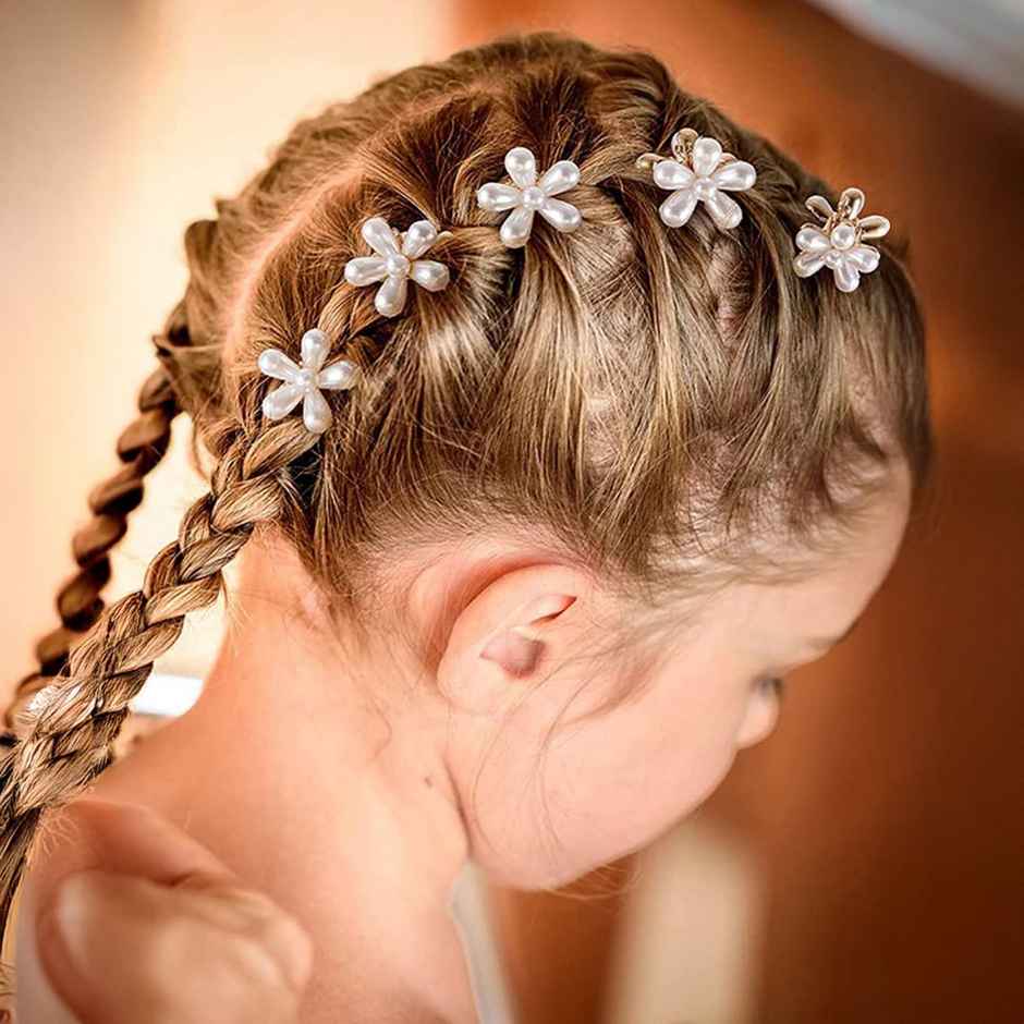 Youbella Stylish Hair Comb Hair Pin Hair Accessories For Women And Girls (Ybhair_41727) (White)