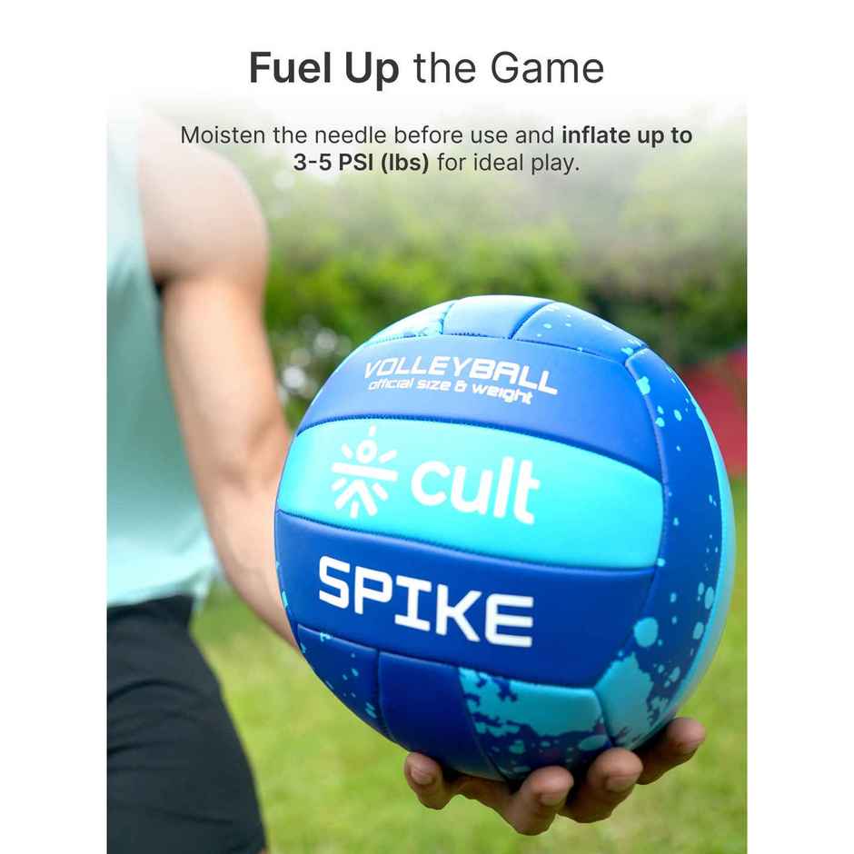 Cult Volleyball Spike Machine-Stitched | Blue