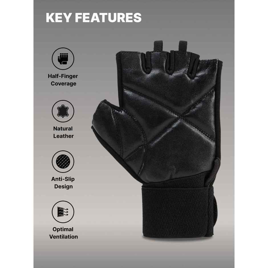 Cult Gym Gloves Small All Black