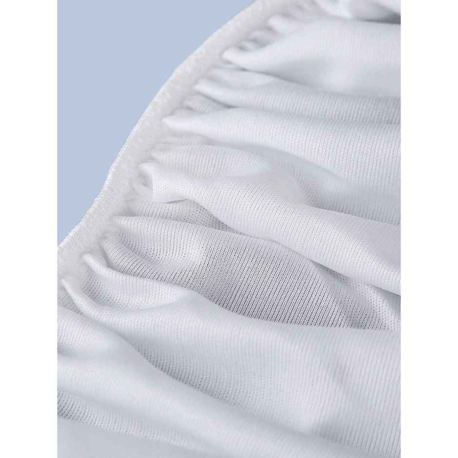 Bianca Waterproof Breathable Mattress Protector With Fitted Plain Pattern | White