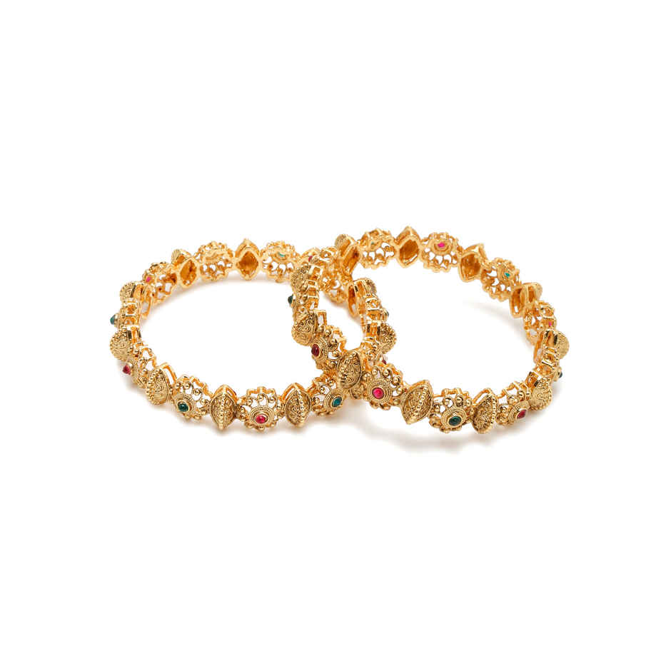 Youbella Jewellery For Women Gold Plated Bracelet Bangles For Women(Ybbn - 92141 - 2.4)