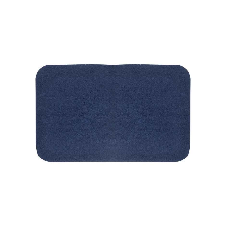 BIANCA Thick Ultra Soft Anti Slip Bath Mat | Aerocore Tech | 1 Pc Medium Plush | Solid Navy Blue