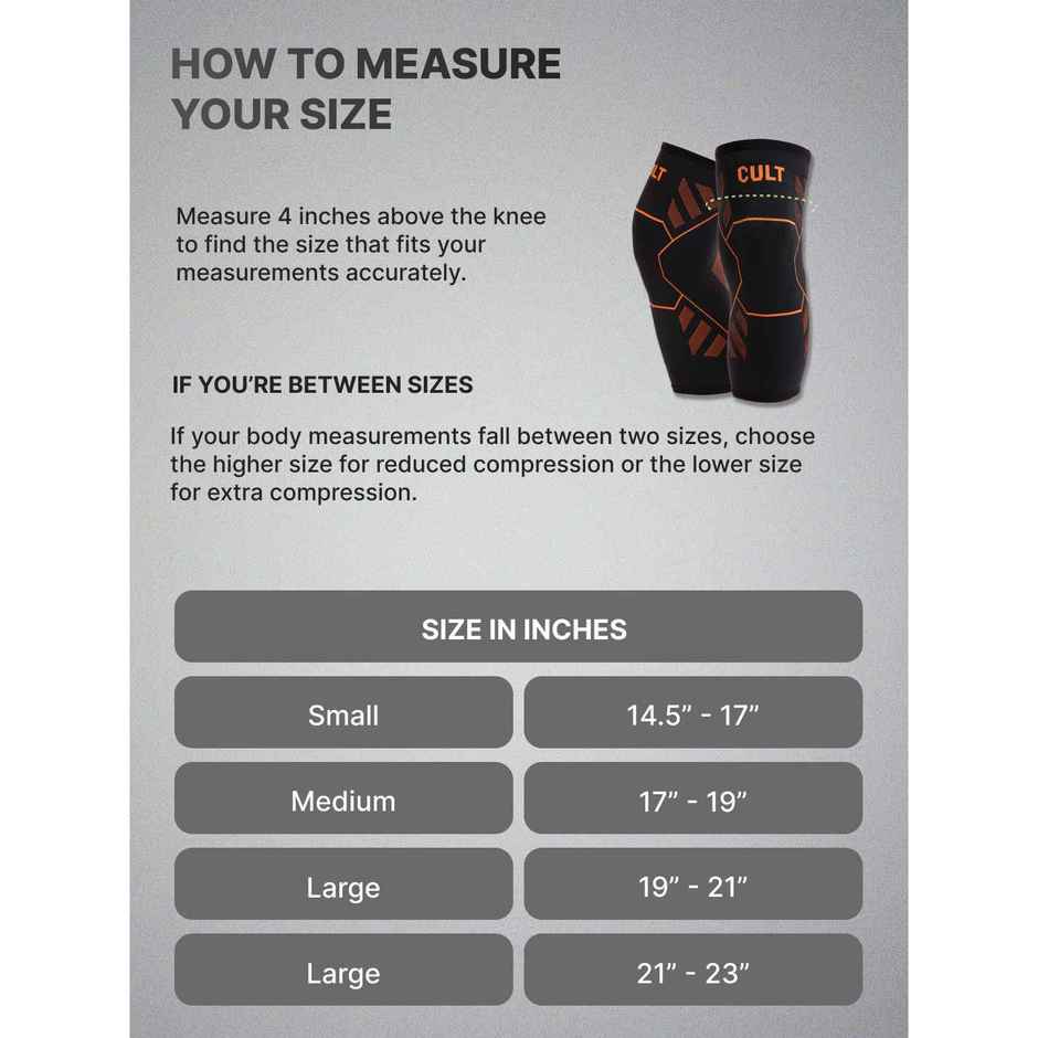 Cult Knee Support Large Black