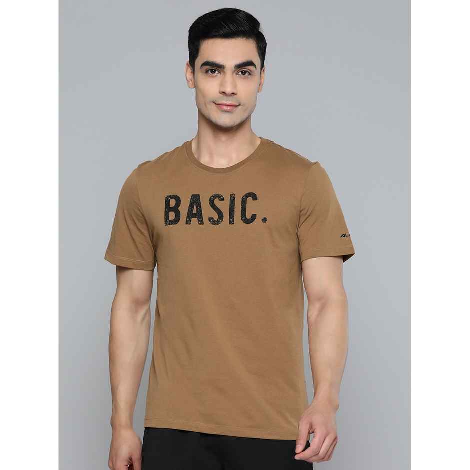 Alcis Men's Round Neck T-shirt | Brown - XL