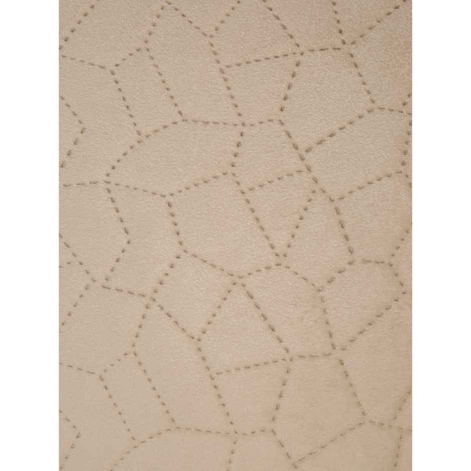 Hosta Homes Ultrasonic Polyvelvet Abstract Cream Pillow Covers Pack Pack 1