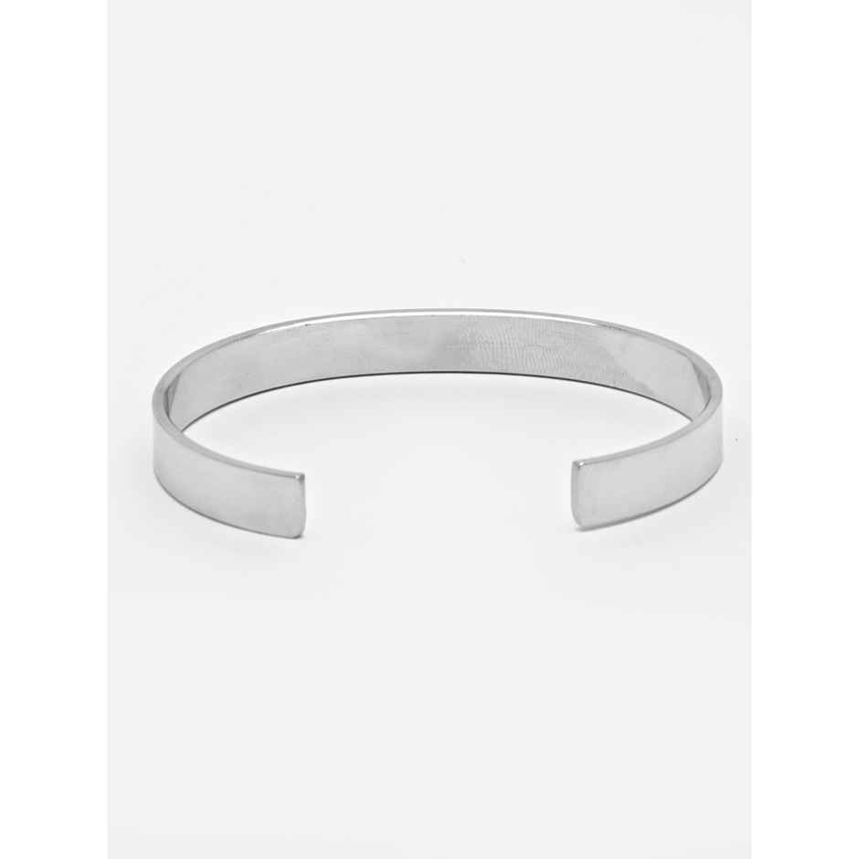 NVR Men's Silver Stainless Steel Cuff Bracelet | NVR2368
