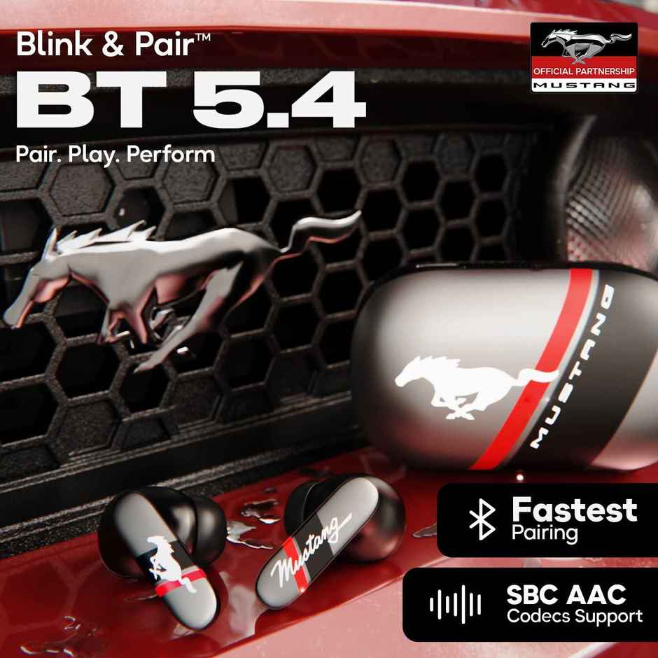 GOBOULT Mustang Dyno | 60Hrs Battery | App Support|Quad Mic Enc|5.4V BT|Silver