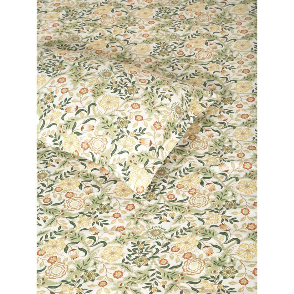Status Imperial Corner Fitted Double Bedsheet | Heritage Herbarium | 198 x 182 cm