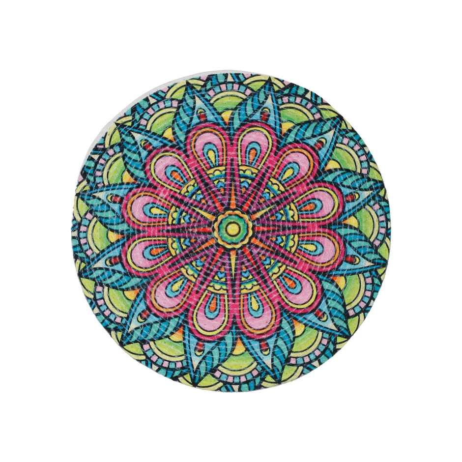 Hosta Homes Pure Cotton Geometric Pattern Digitally Printed Table Place Mats | Pink