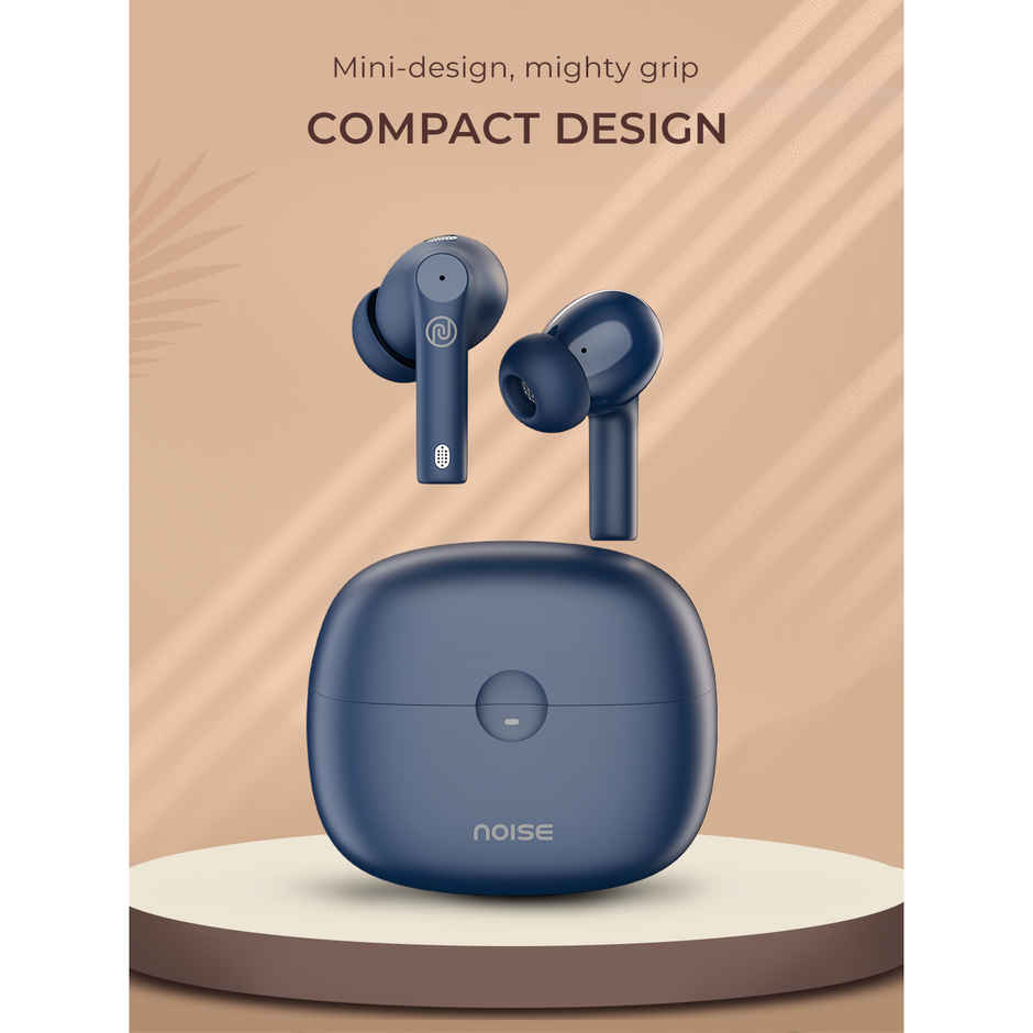 Noise Buds Nero TWS Earbuds with Rubberised Finish, Quad Mic ENC & 45H Playtime - Midnight Blue