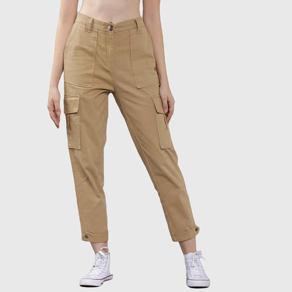 Tokyo Talkies Women's Cargos | Khaki - 32