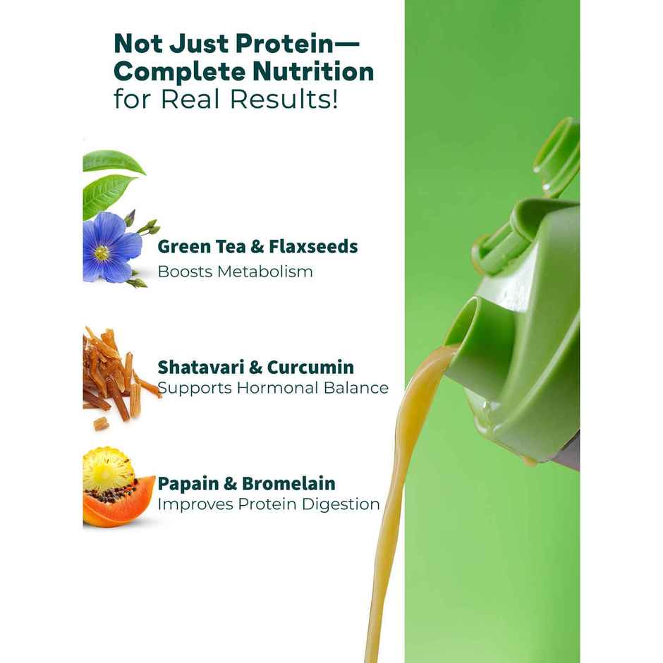 Oziva Protein & Herbs For Women | Whey Protein For Energy, Metabolism Blend | Chocolate
