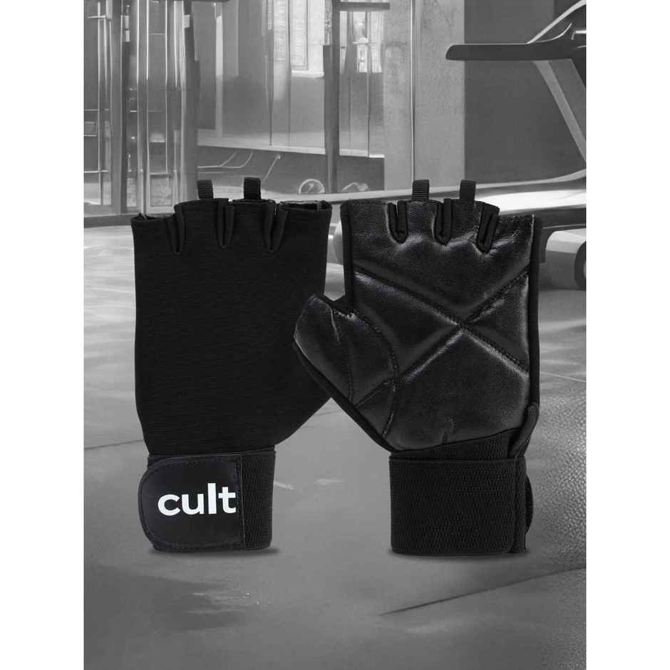 Cult Gym Gloves Small All Black