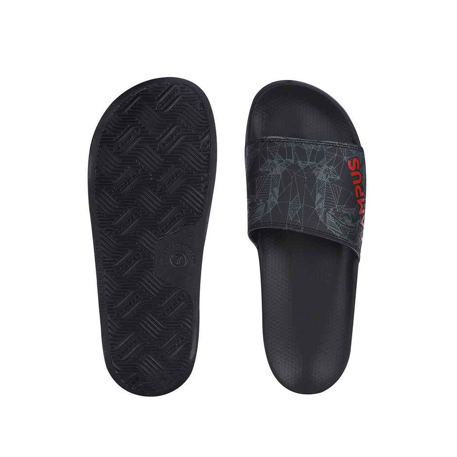 Campus Men's Slides | SL-437 | Black - UK 8