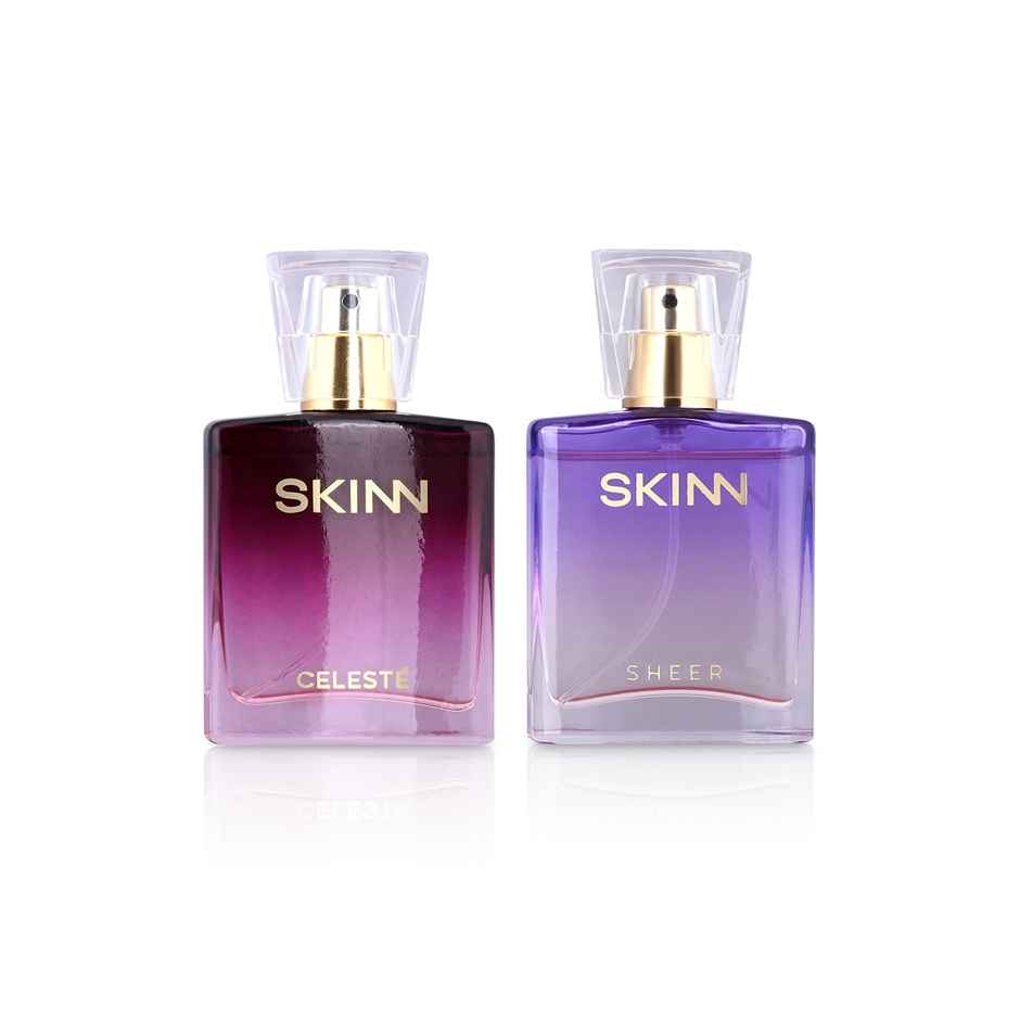 Skinn By Titan Women Celeste & Sheer Miniature Edp Gift Set