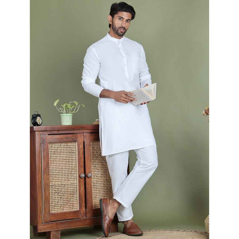 Jompers Men s Ethnic Pyjama JOPJ 002 - White | 32