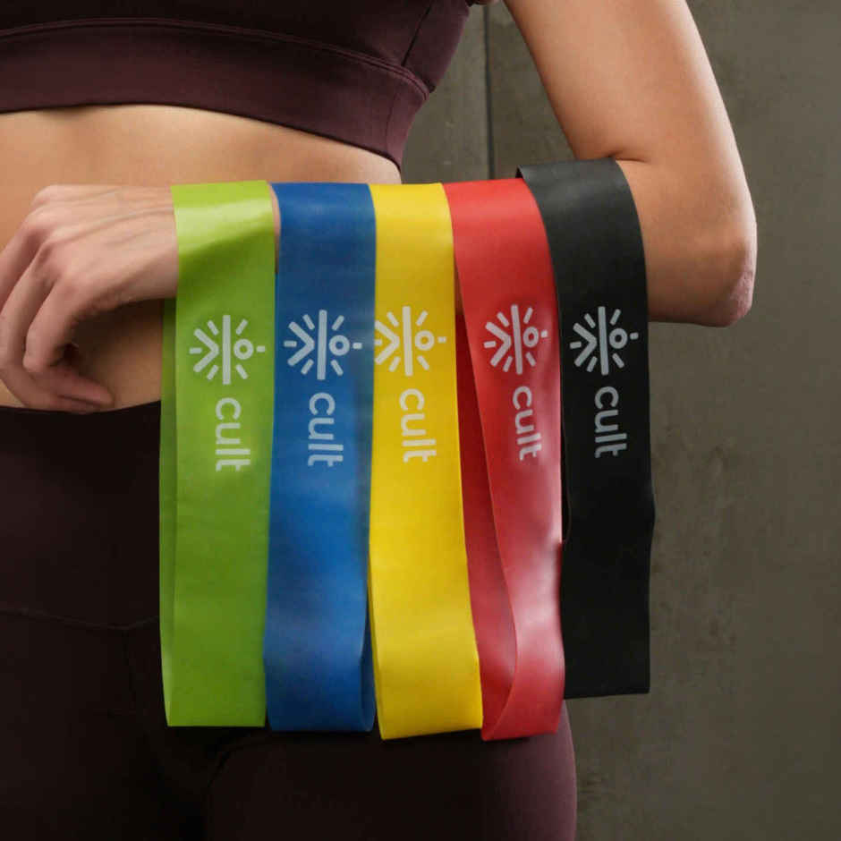 Cultfit Unisex Mini Loop Band Toning Exercise Bands | 2-20 kg Resistance