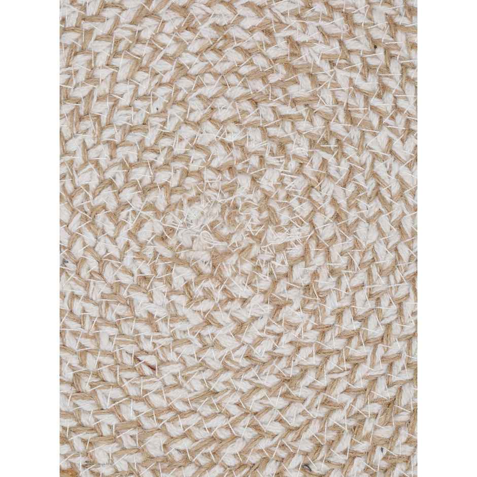 Hosta Homes Natural Jute Frilly Pattren Reversible Table Place Mats Pack of 6