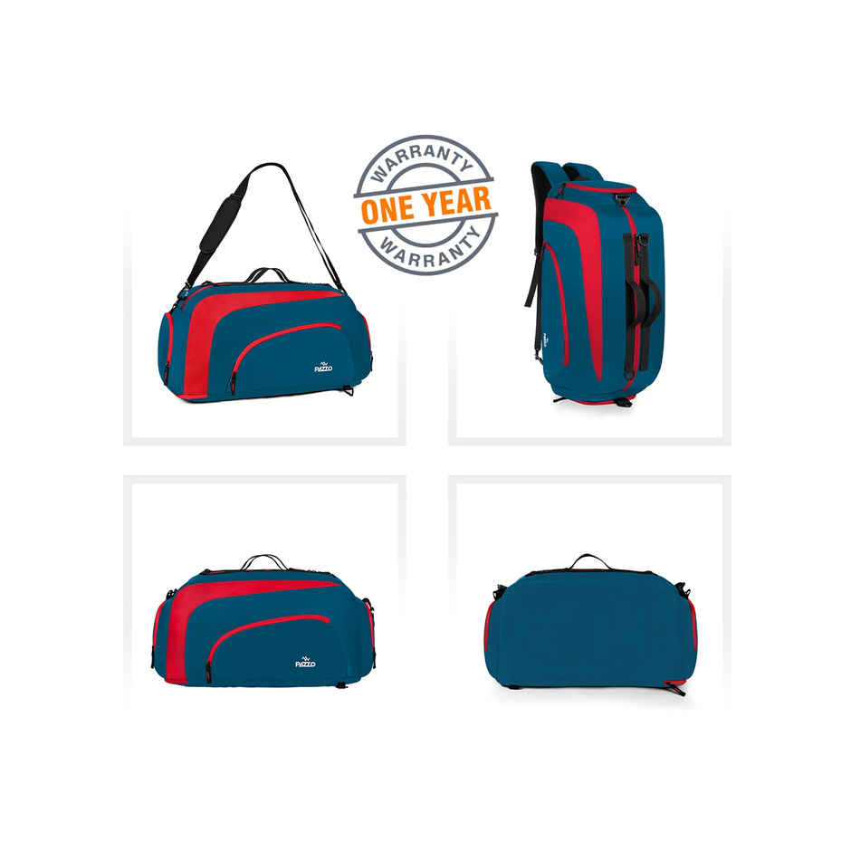 Pazzo Jake 50L Duffel Bag | 3-in-1 Gym | Travel & Backpack | Convertible with Spacious Storage