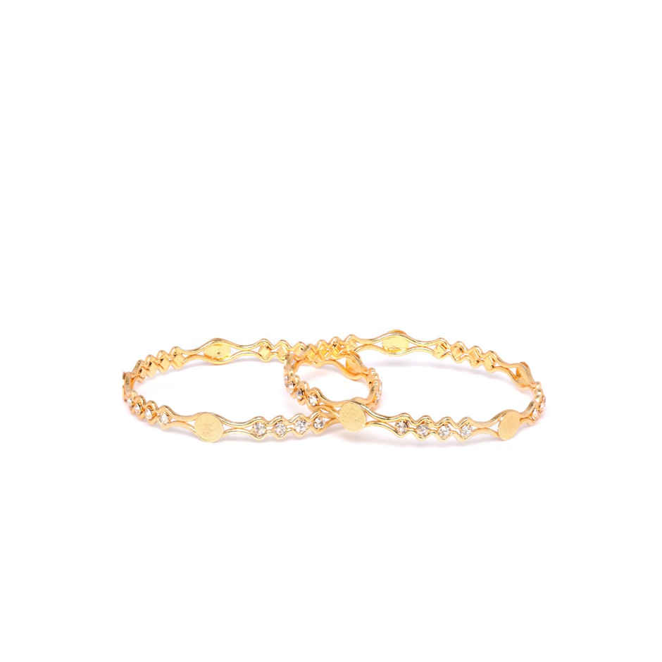 Youbella Stylish Traditional Jewellery Gold Plated Bangle Set For Women (Golden)(Ybbn - 91144 - 2.4)
