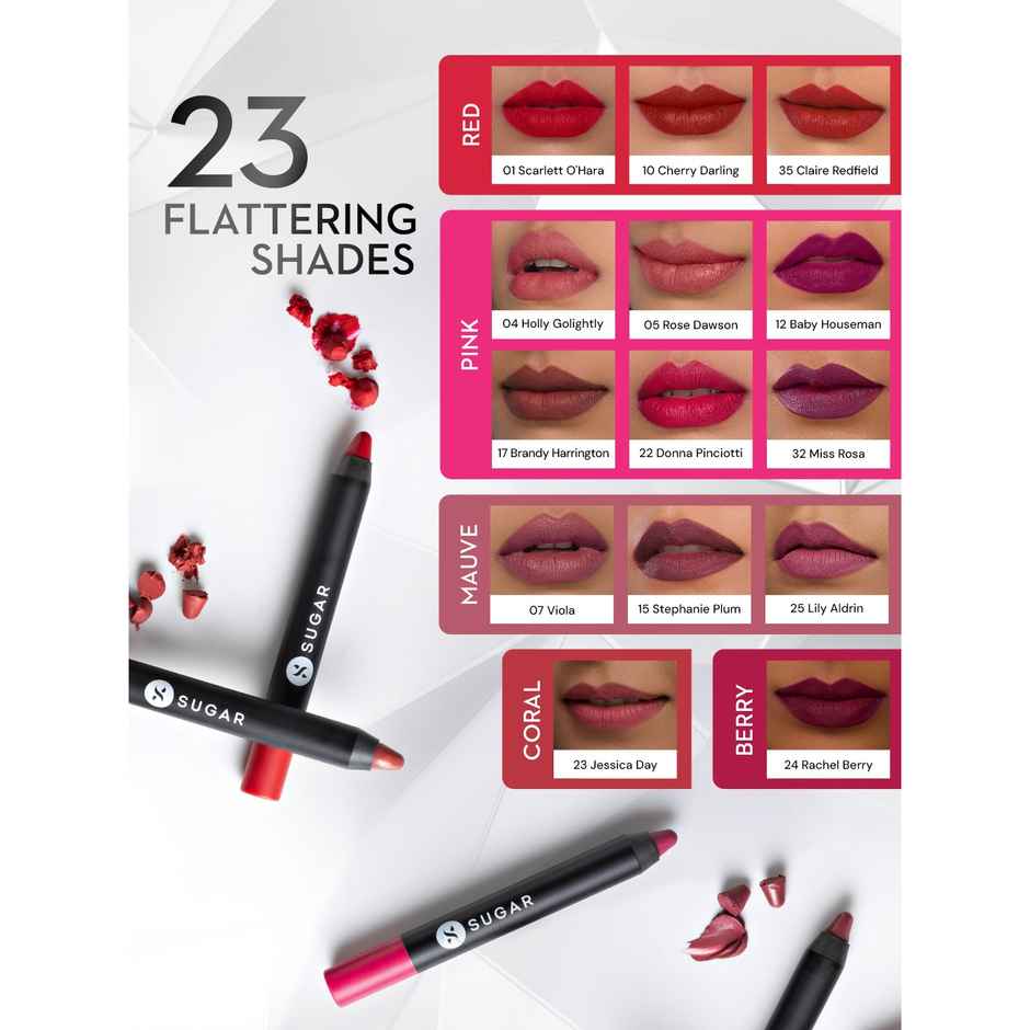 SUGAR Cosmetics Matte As Hell Crayon Lipstick - 07 Viola2.(599)