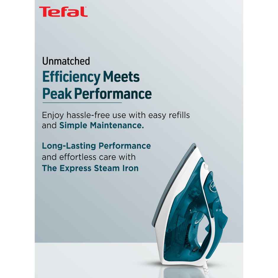 Tefal Express Steam Iron 2400 W, X-Glide Ceramic Soleplate, 40g/min Steam, Wrinkle Remover