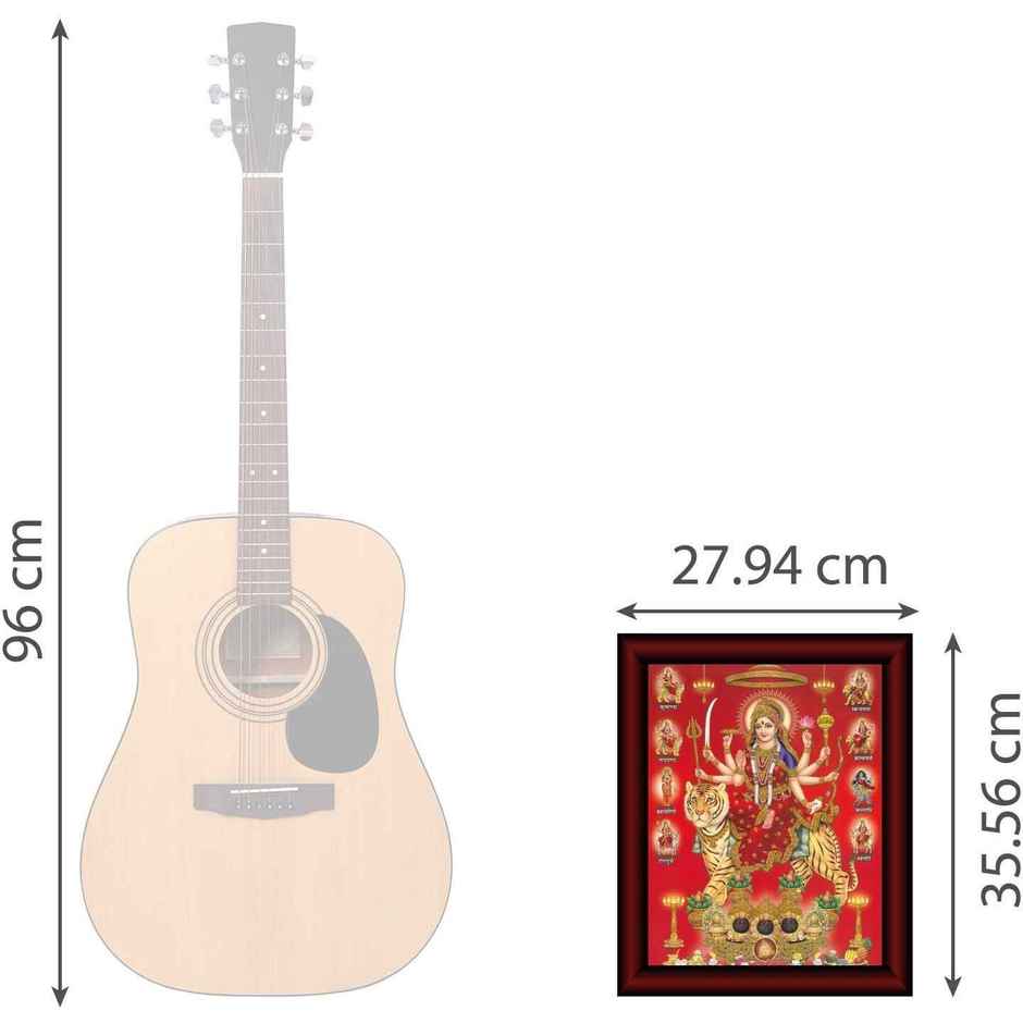 Saf Nav Dugra Uv Textured Effect Painting Digital Reprint 14x11inch Painting With Frame