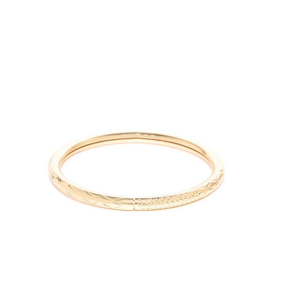 Priyaasi Gold-Plated Circular Shape Openable Kada Bracelet