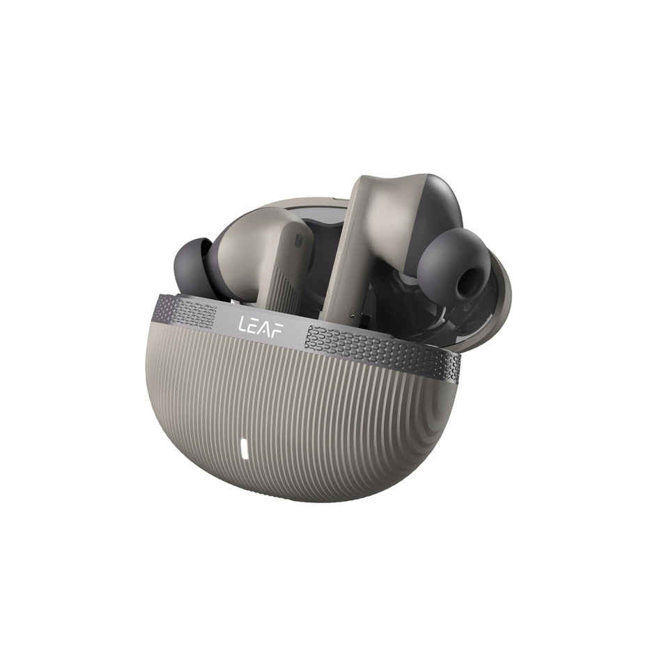 Leaf Buds X342 True Wireless Earbuds With Ai Sound App, 32H Playtime,10Mm Driver(Dune Grey)