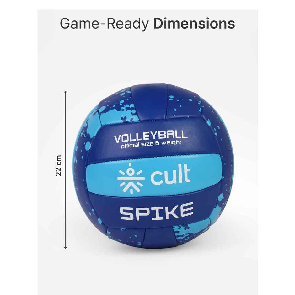 Cult Volleyball Spike Machine-Stitched | Blue