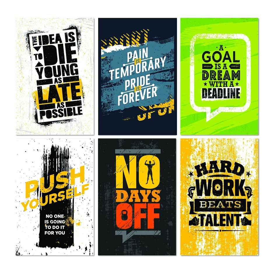 Paper Plane Design Wall Posters For Office Decor | Set of 10 | Size | 12 Inch x 18 Inch | D45